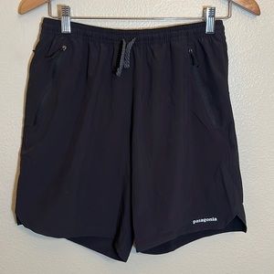 Patagonia Black Multi Trails Outdoors Shorts